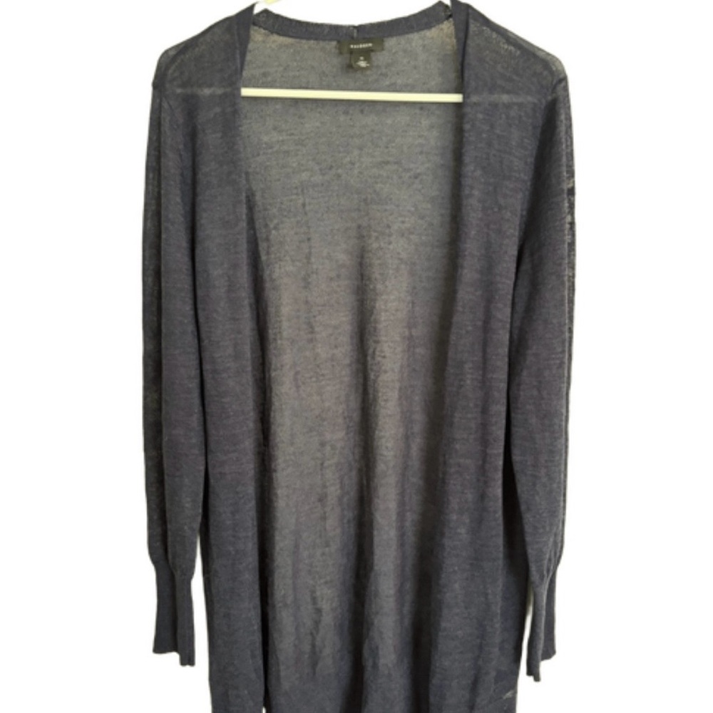 Halogen Navy Open Front Cardigan